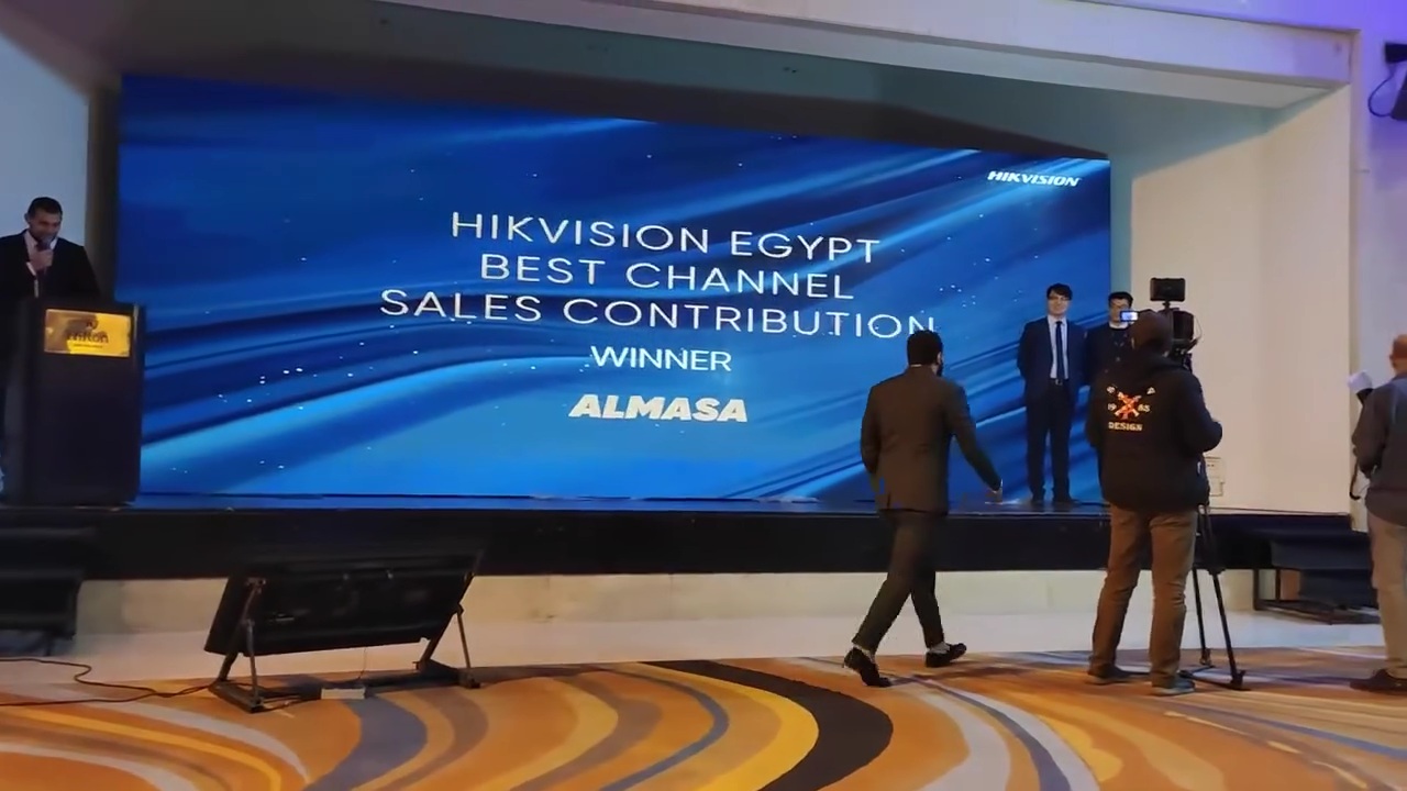 لحظات تكريم شركة الماسة كأفضل موزع معتمد في مصر من HIKVISION ـ 2021